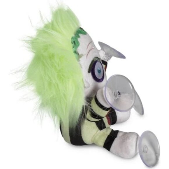 Baby Beetlejuice Kidrobot Plush Doll Suction Cups Lime Green Hair Window Clinger - Picture 3 of 6